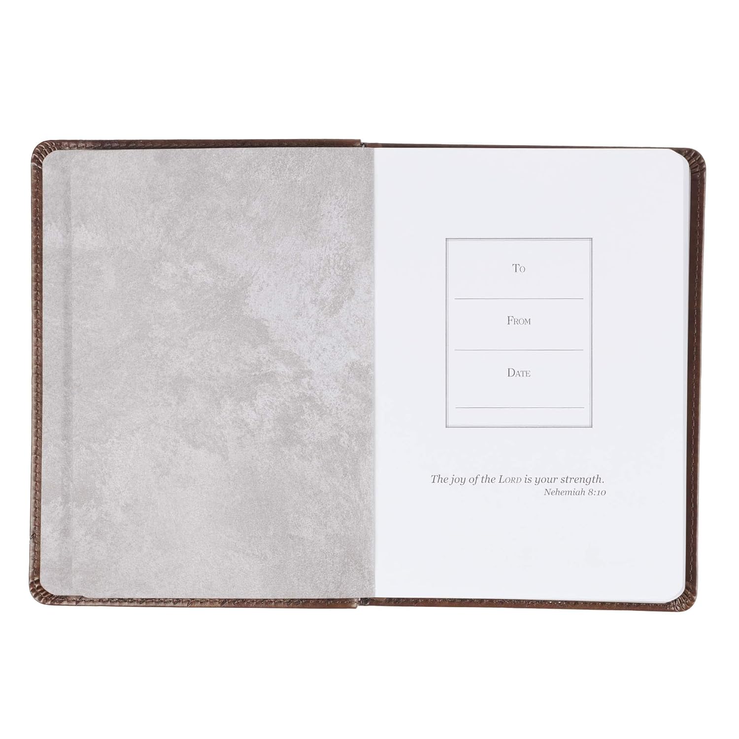 Christian Art Gifts Brown Faux Leather Journal | for I Know the Plans Jeremiah 29:11 Bible Verse | Handy-Sized Flexcover Inspirational Notebook W/Ribbon 240 Lined Pages, Gilt Edges, 5.5 X 7 Inches
